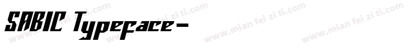 SABIC Typeface字体转换